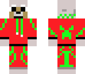 christmas minecraft wolf