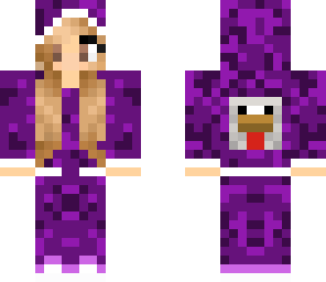 chicken girl purple