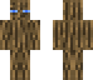 camo enderman oak wood
