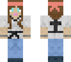 karate girl with gi