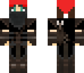 dark rouge with christmas hat