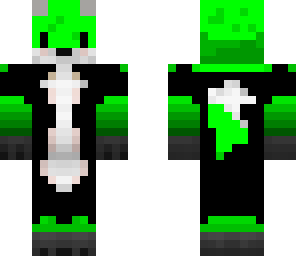 green fox in suit