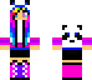 rainbow panda girl