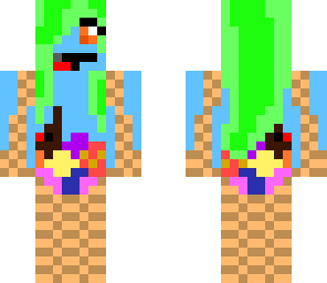 basket of eggs girl-lighter blue