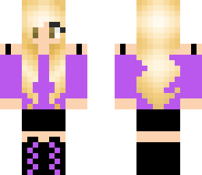 purple pretty girl
