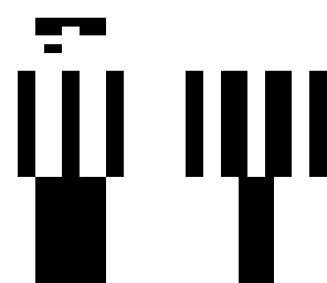 the black and white man