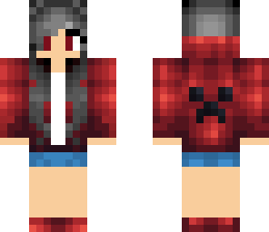 red hoodie dubstep girl
