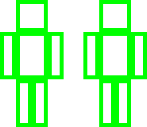 neon green outlined box