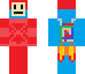 mega man with a jetpack
