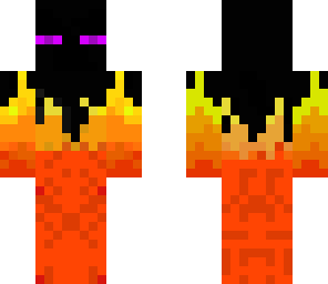 enderman on fire
