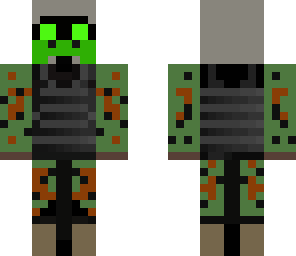 epic soldier with gas mask