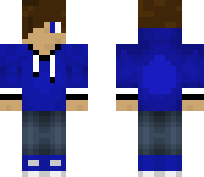 blue hoodie