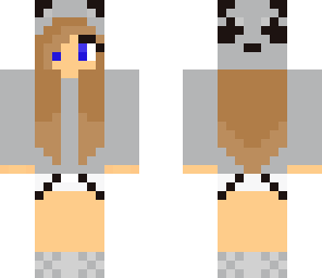 grey panda girl
