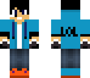 mcpeforlife2002's skin with skythekidrs gloves