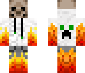 skeleton  in a white crepper  blouse