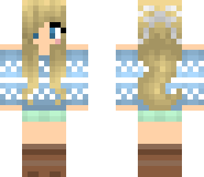 girl in blue