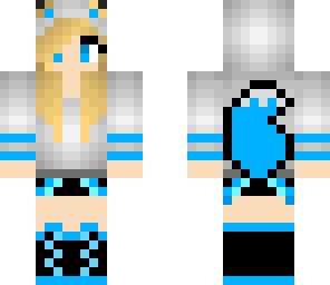 cute blue fox girl