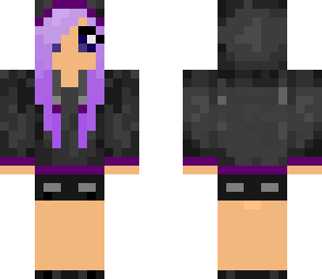 cute purple girl