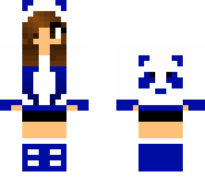 blue panda girl