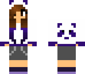 purple panda girl