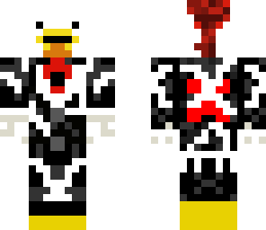 evil chicken in a suit