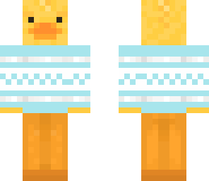 duck blue sweater