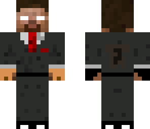 herobrine in a suit