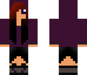 black and pupel girl