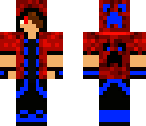 red and dark blue dude