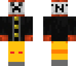 creeper tnt in black blouse
