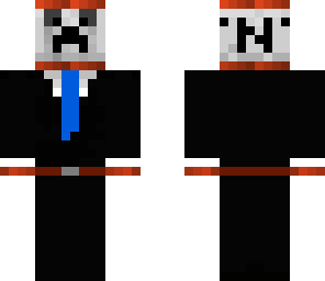creeper tnt in black suit