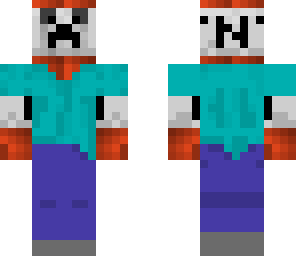 creeper tnt in steve suit