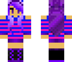 blue pink and purple