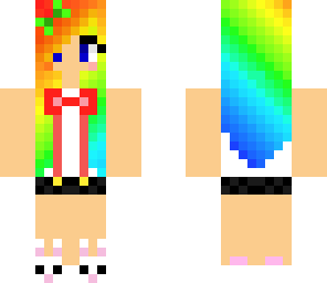 rainbow nerd without headphones