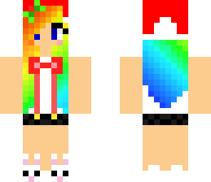 rainbow nerd with santa hat