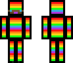 rainbow guy with a mustache
