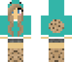 turquoise cookie monster girl