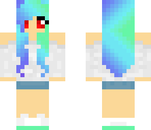 electric blue girl
