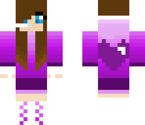 purple hoodie girl