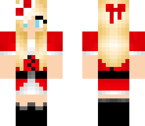 christmas girl with bow on back