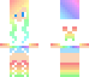 rainbow creeper girl
