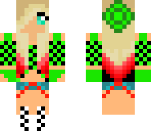 cute green girl