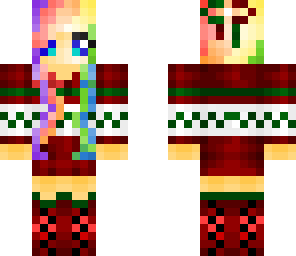 m1necraftgirl christmas skin