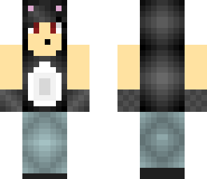 black kitty girl -animal girl pack-