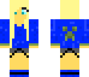 sexy blue creeper girl hd