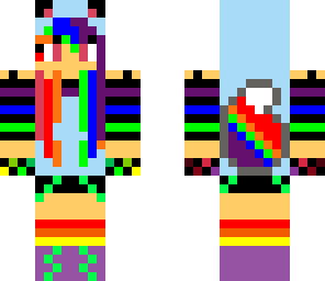 rainbow wolf girl edited