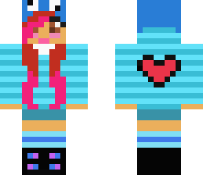 blue cookie monster girl