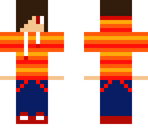 red and orange boy