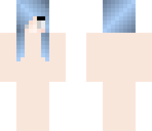 blue hair girl base