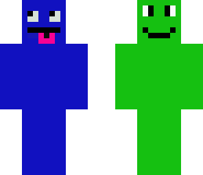 blue and green